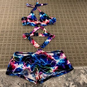 COPY - Colorful lightning ravewear